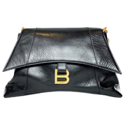 Balenciaga Black Downtown Chain Shoulder Bag