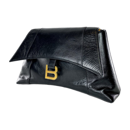 Balenciaga Black Downtown Chain Shoulder Bag