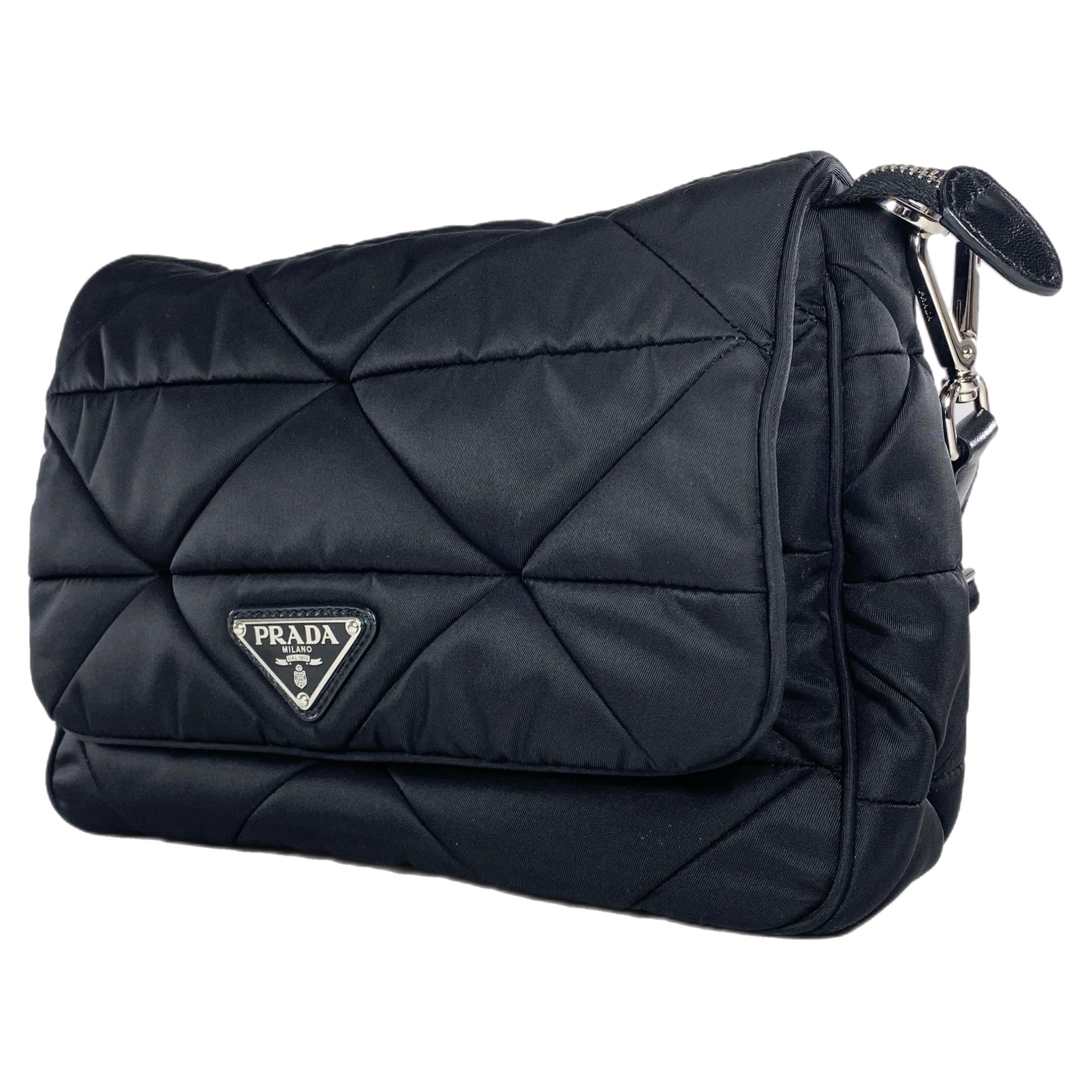 Prada Black Re-Nylon Shoulder Bag