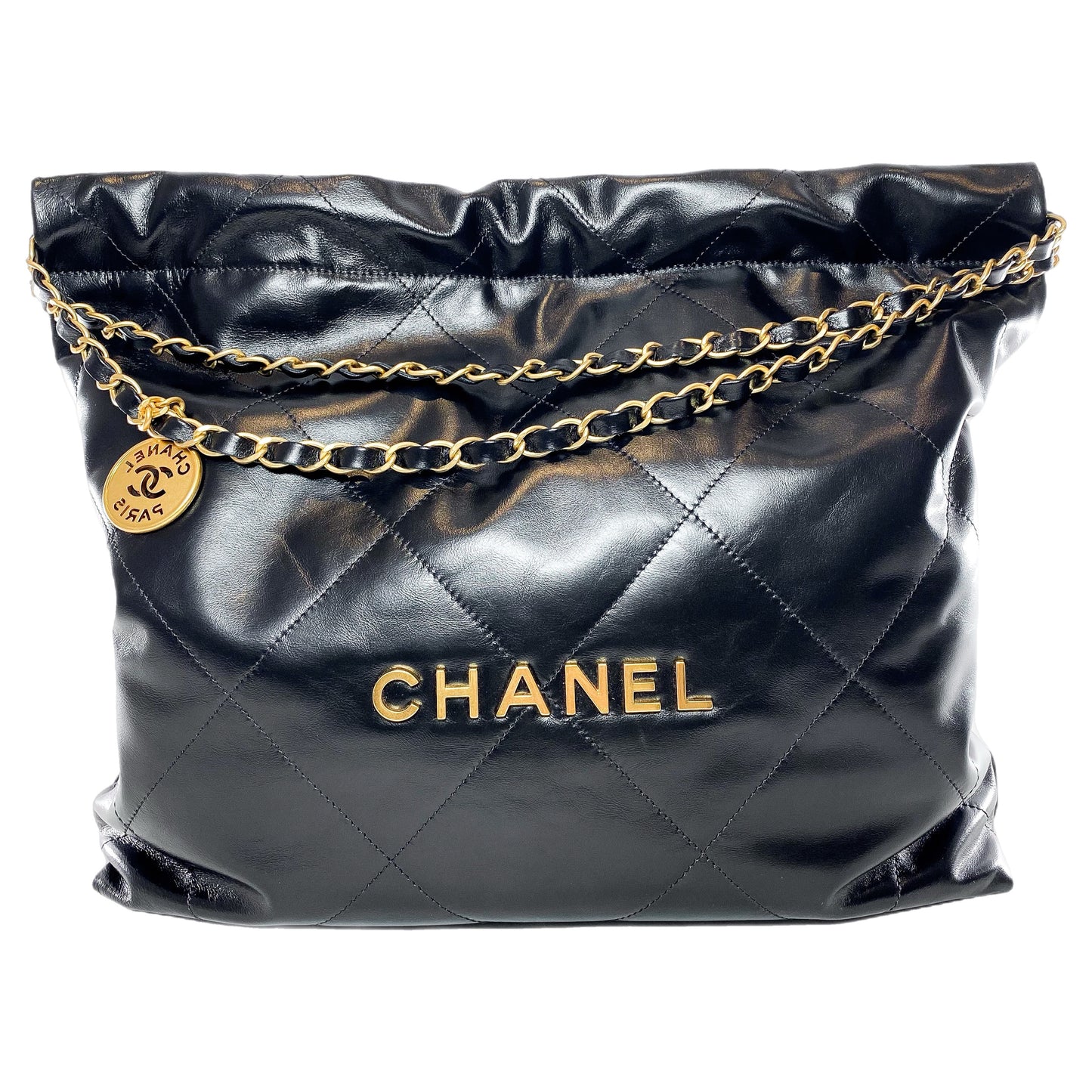 Chanel 22 Medium Black Quilted