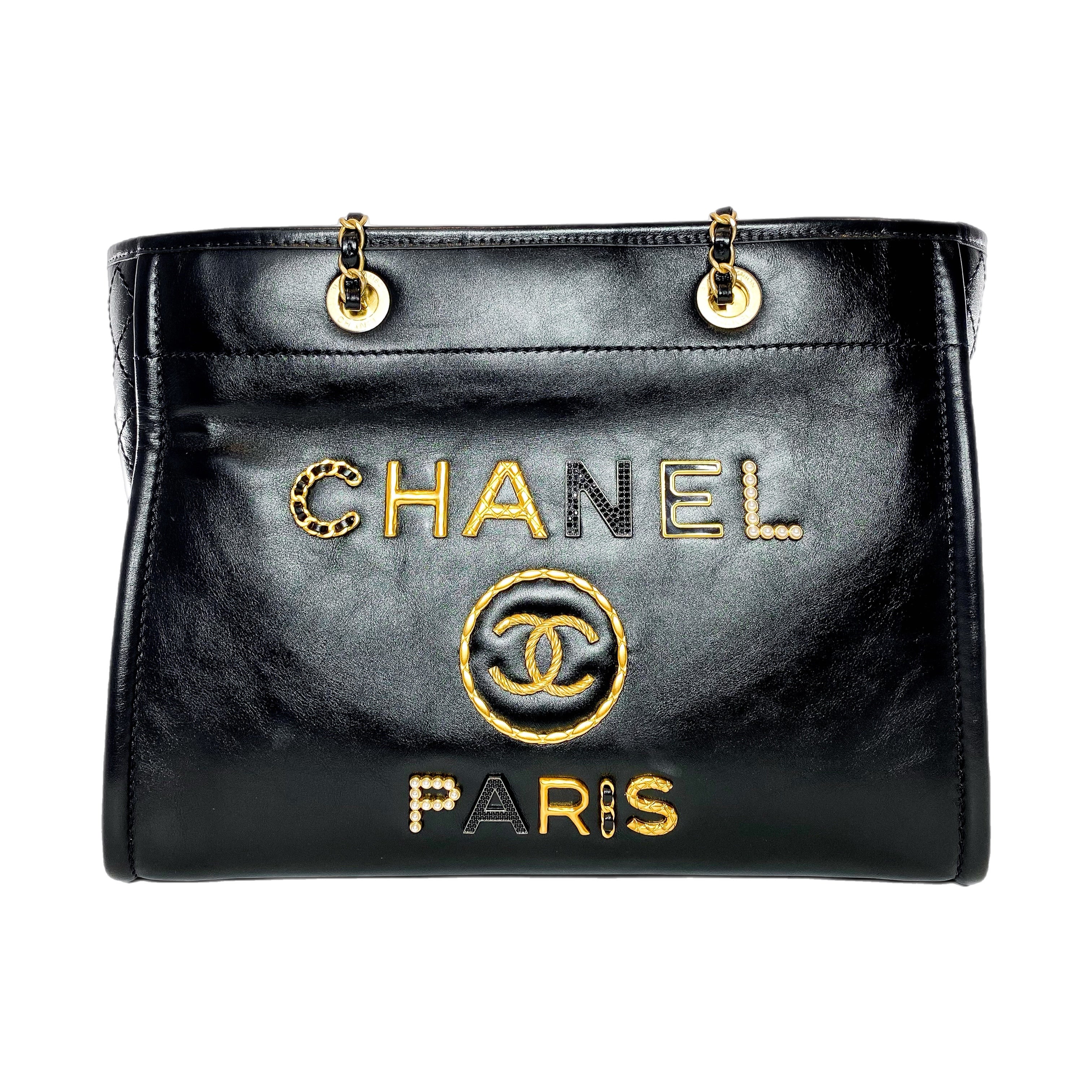 Chanel Black Charms Medium Deauville