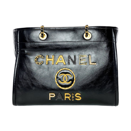 Chanel Black Charms Medium Deauville