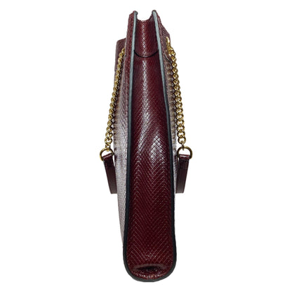 Gucci Burgundy Python Rajah Tote Bag