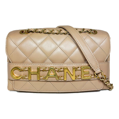 Chanel Beige Enchained Flap Bag