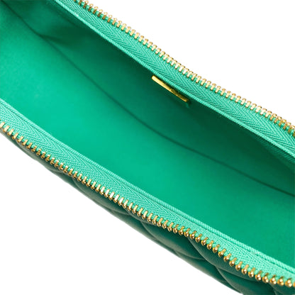 Chanel Small Green Quilted Hobo Bag