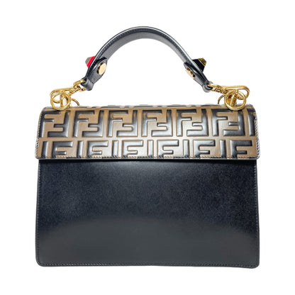 Fendi Vitello Liberty Bi-Color FF 1974 Embossed Kan I Shoulder Bag