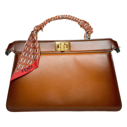 Fendi Ombre Brown King Tamponato Medium Peekaboo ISeeU East West