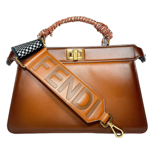 Fendi Ombre Brown King Tamponato Medium Peekaboo ISeeU East West