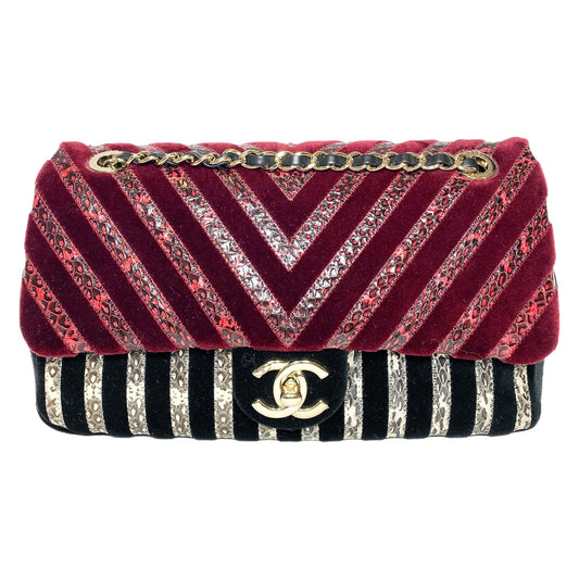 Chanel Velvet Python Limited Edition Flap Bag