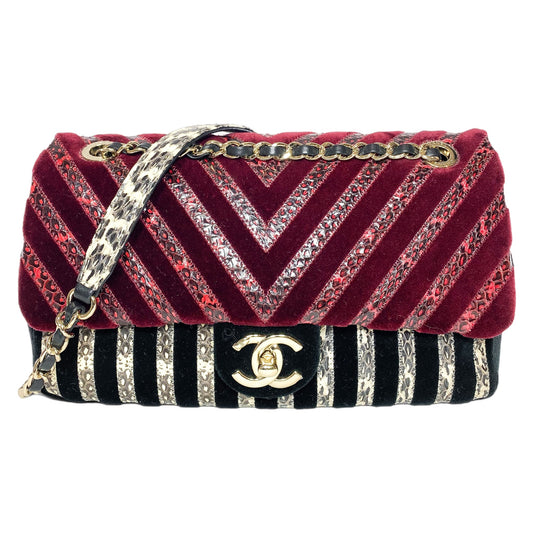 Chanel Velvet Python Limited Edition Flap Bag