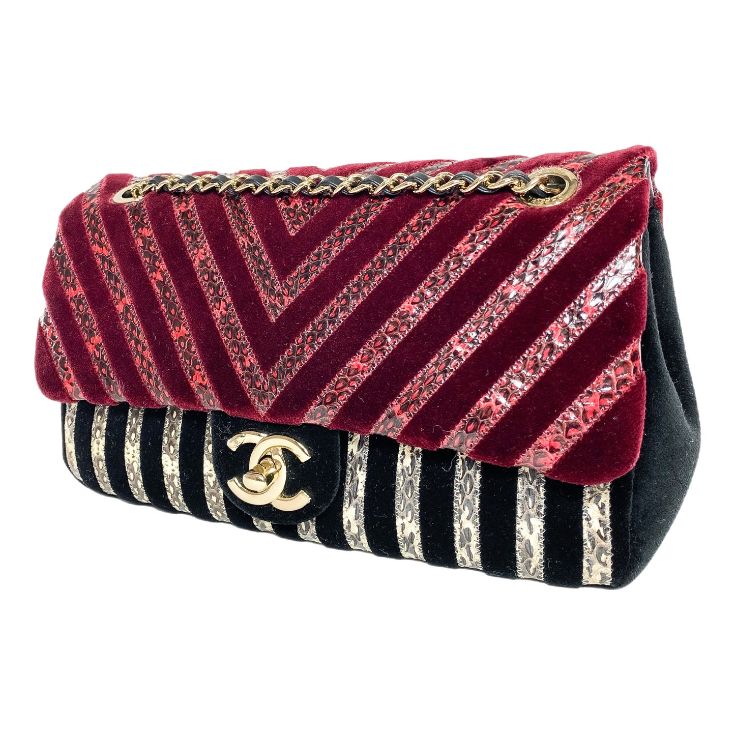 Chanel Velvet Python Limited Edition Flap Bag