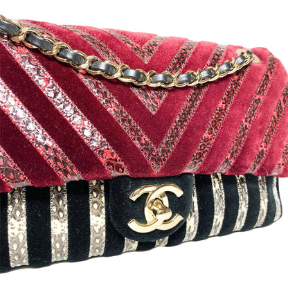 Chanel Velvet Python Limited Edition Flap Bag