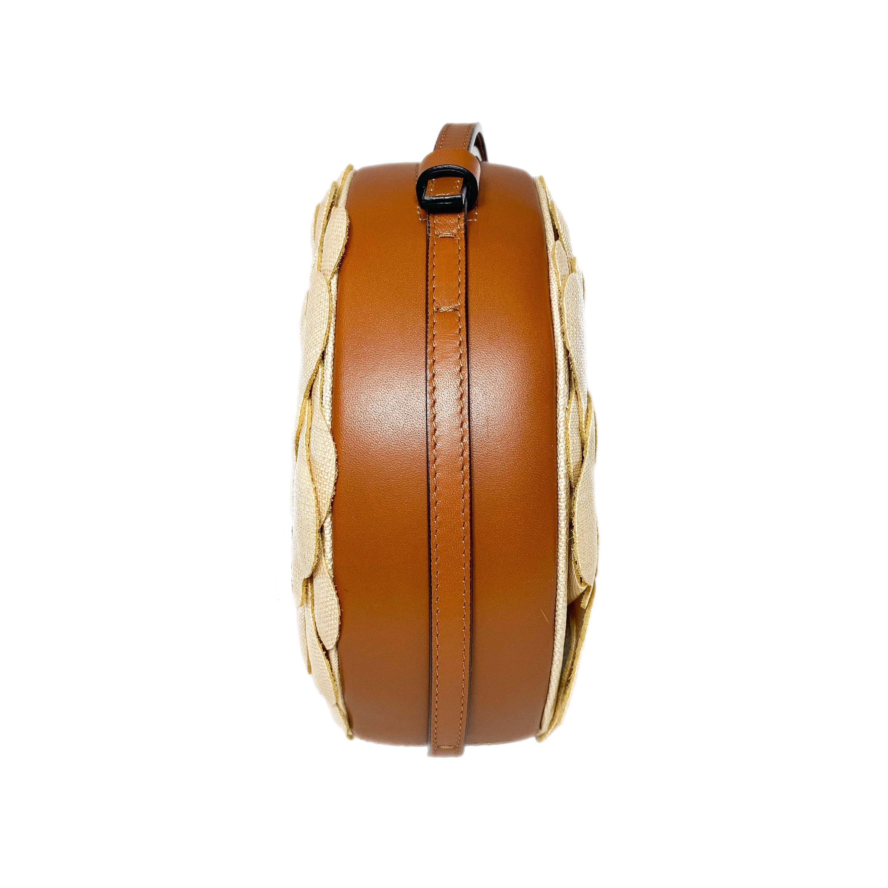 Valentino Beige Natural Rose Ed Atelier 03 Round Crossbody Bag