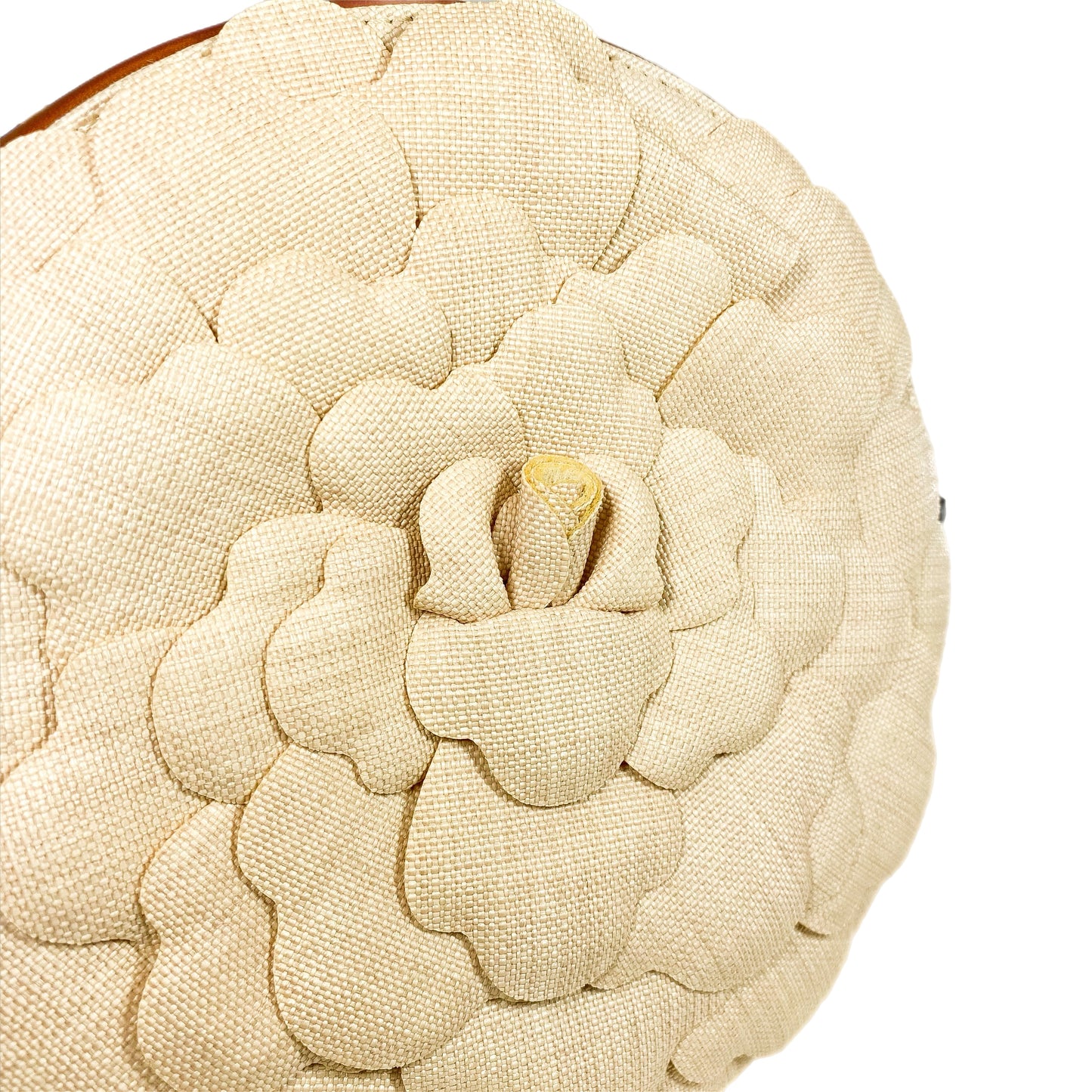 Valentino Beige Natural Rose Ed Atelier 03 Round Crossbody Bag