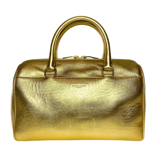Saint Laurent Gold Bowler Bag