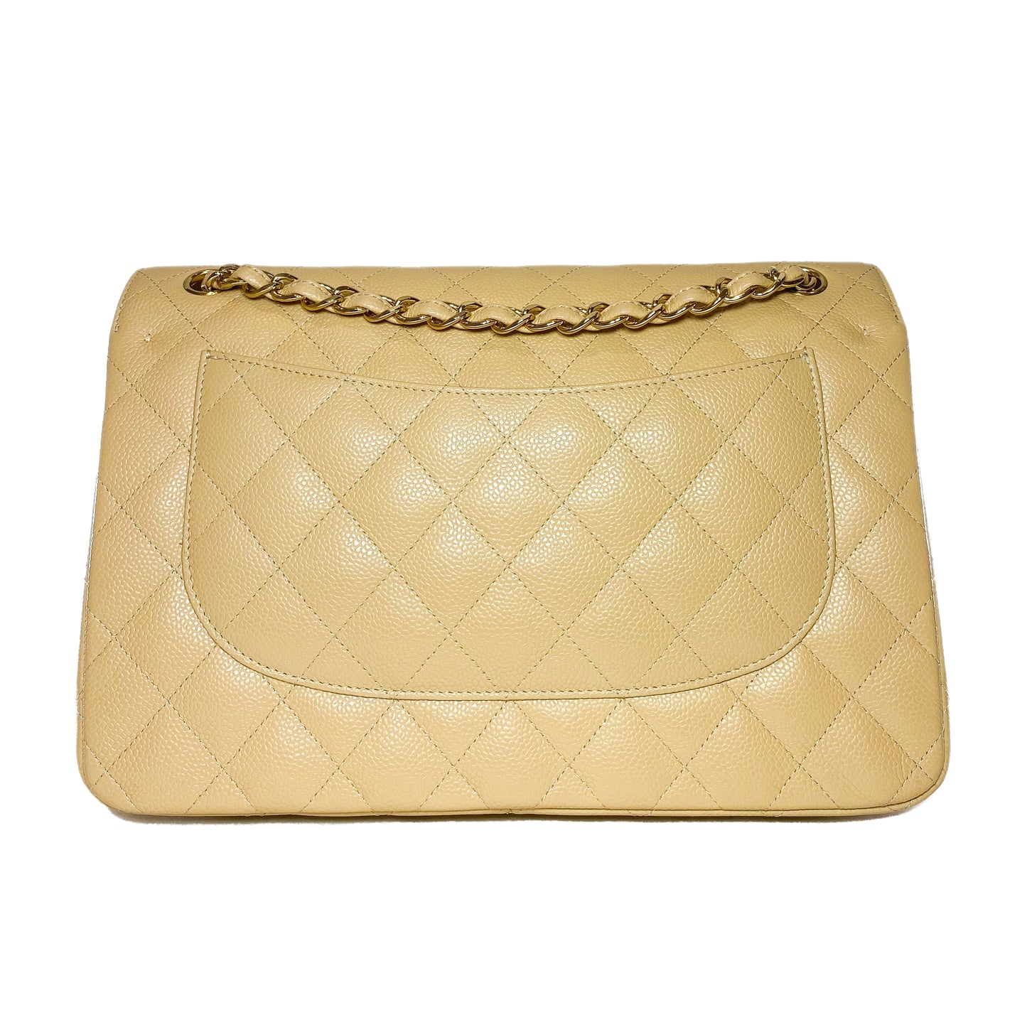 Chanel Beige Jumbo Double Flap Bag