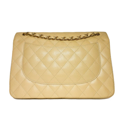 Chanel Beige Jumbo Double Flap Bag