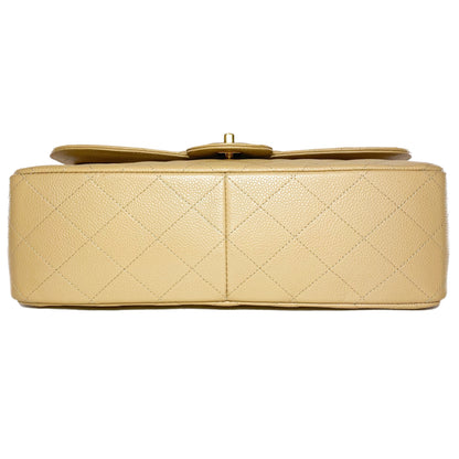 Chanel Beige Jumbo Double Flap Bag