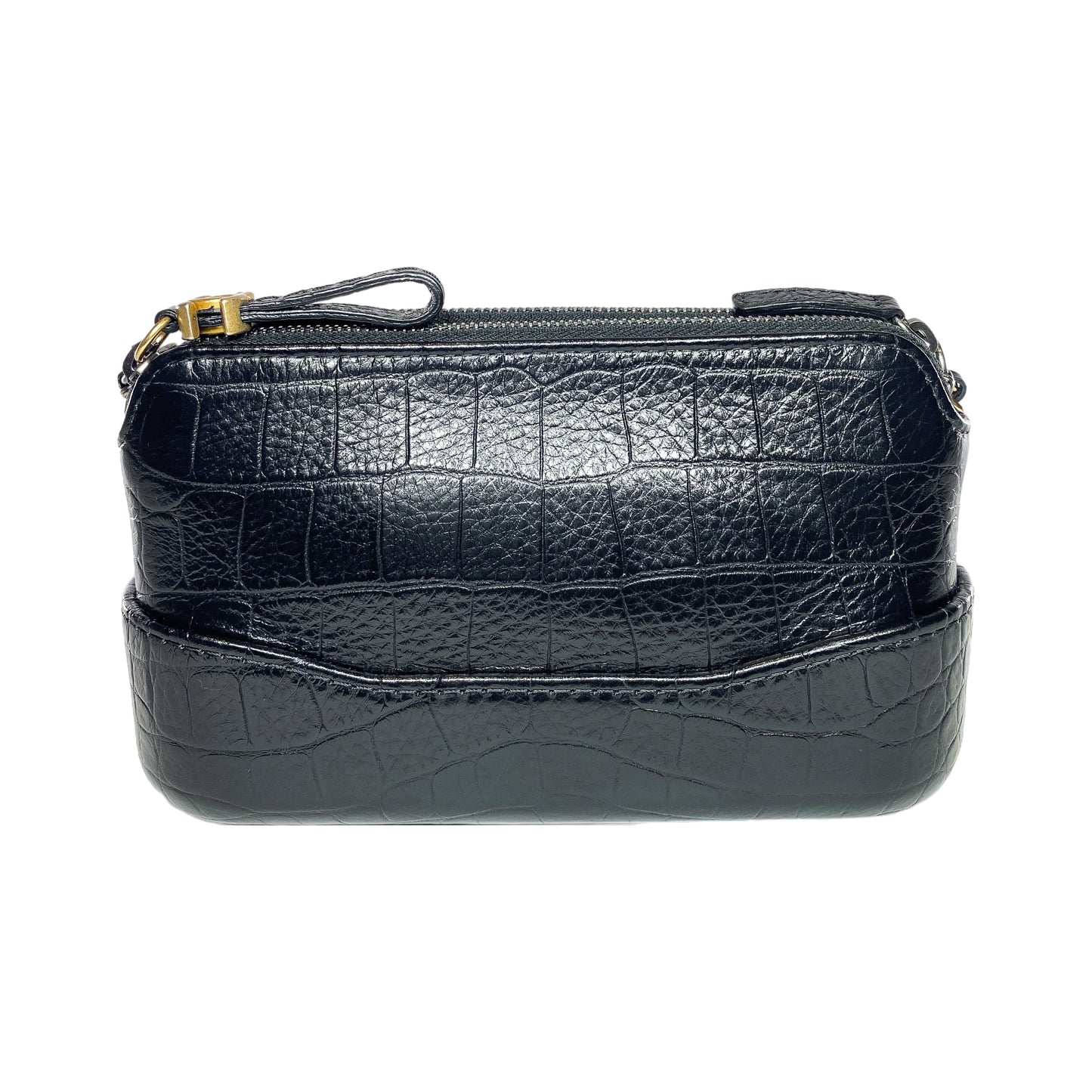 Chanel Black Gabrielle Embossed Mini Shoulder Bag