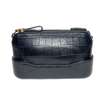 Chanel Black Gabrielle Embossed Mini Shoulder Bag
