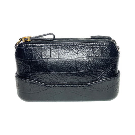 Chanel Black Gabrielle Embossed Mini Shoulder Bag