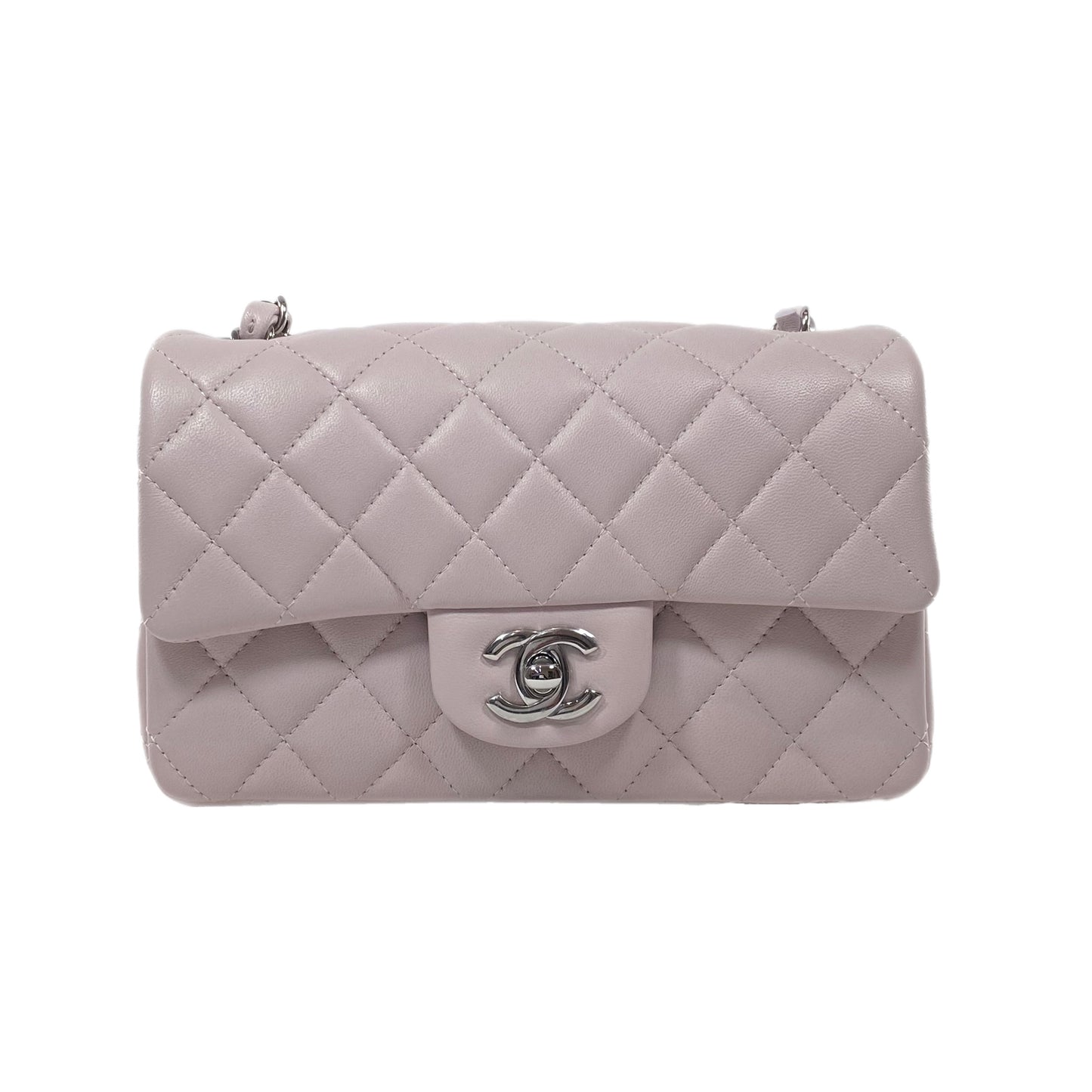 Chanel Pale Lavender Lambskin Mini Rectangle
