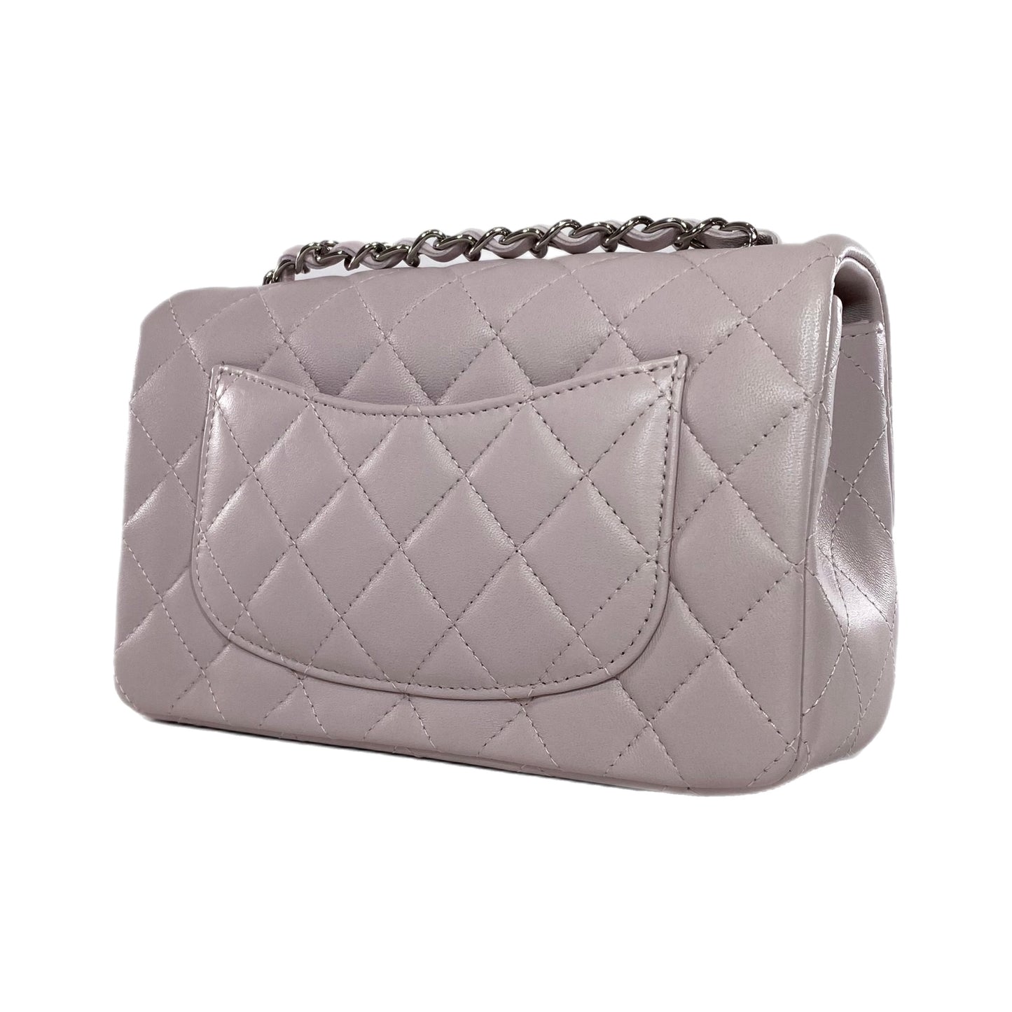Chanel Pale Lavender Lambskin Mini Rectangle