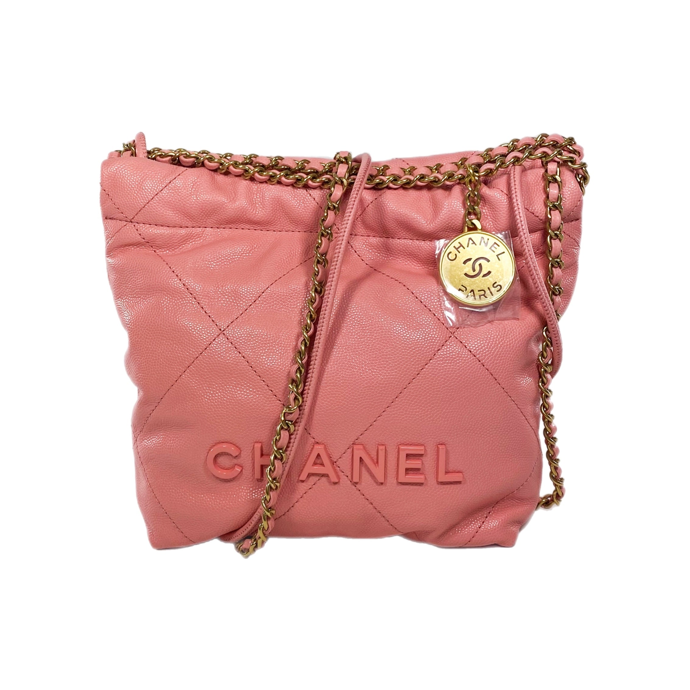 Chanel 22 Coral Pink Mini