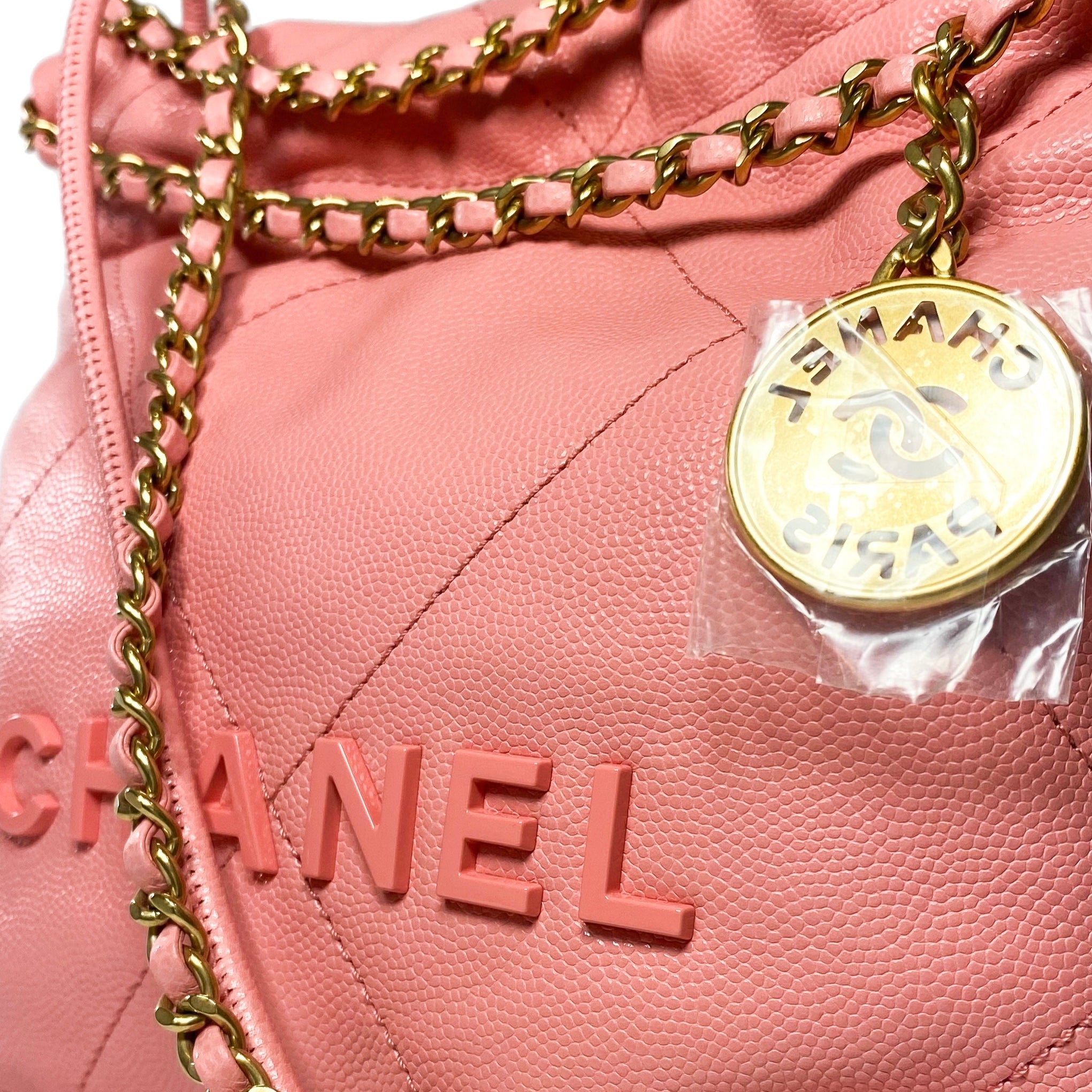 Chanel 22 Coral Pink Mini