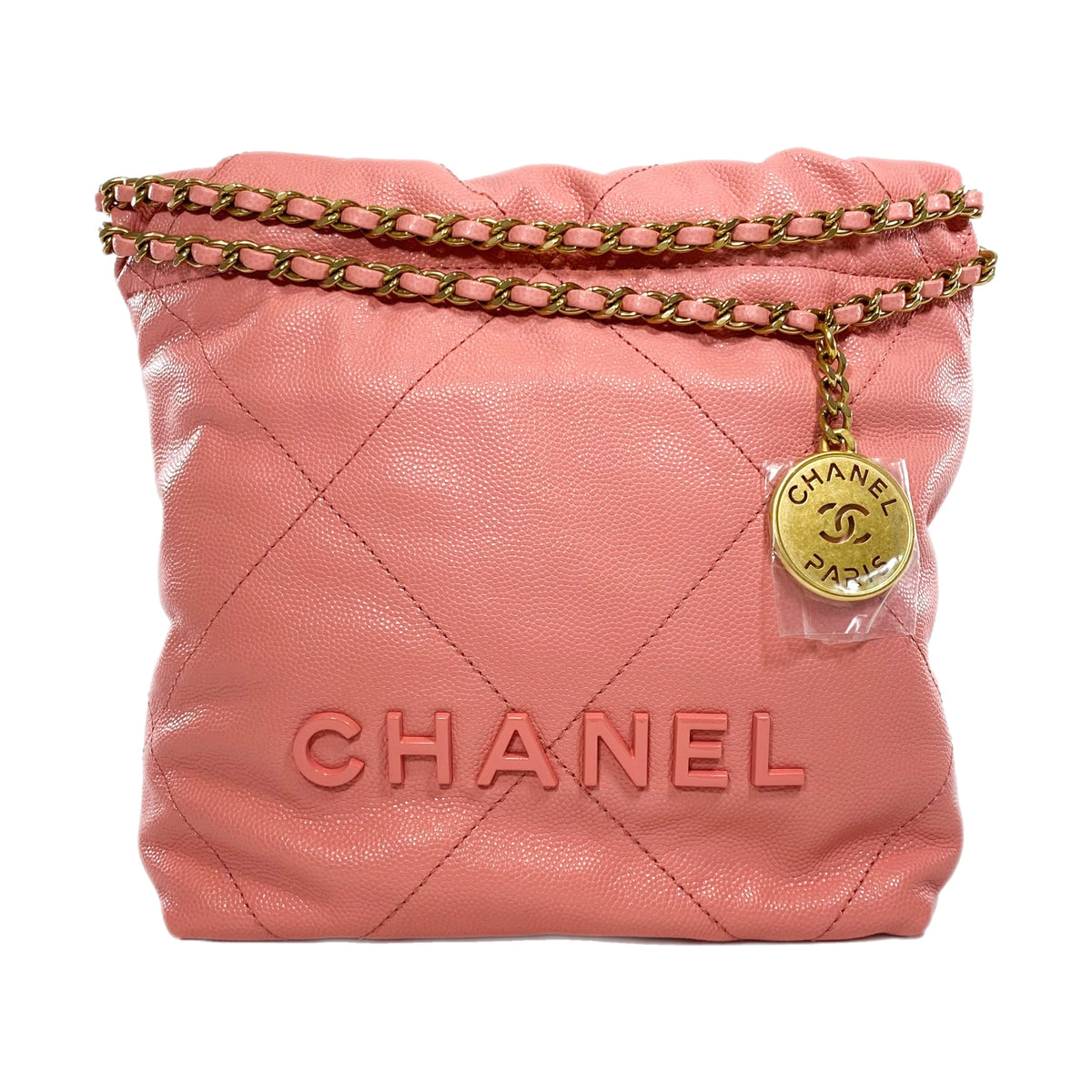 Chanel 22 Coral Pink Mini