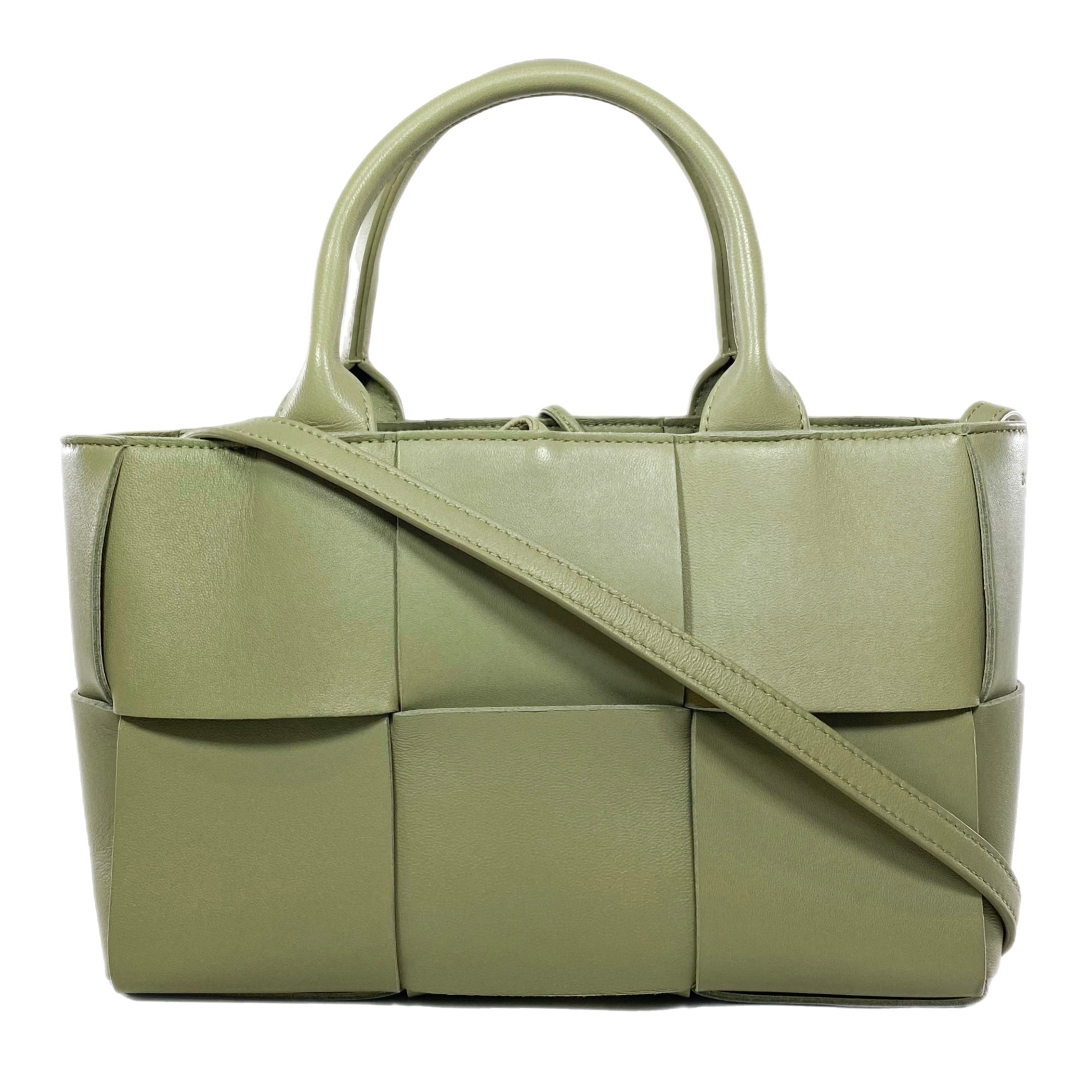 Bottega Veneta Travertine Mini Arco Tote Bag