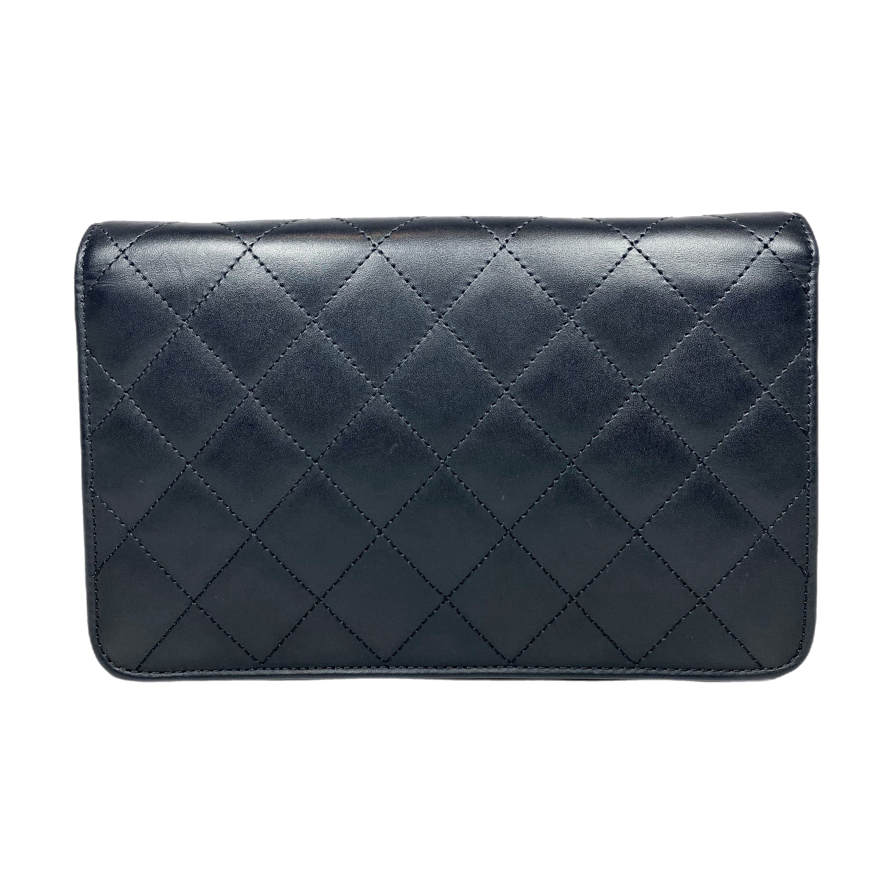 Chanel Black Quilted Cambon Lambskin Wallet on Chain – Consign of