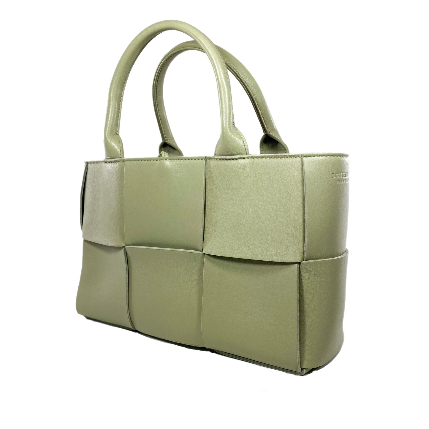 Bottega Veneta Travertine Mini Arco Tote Bag