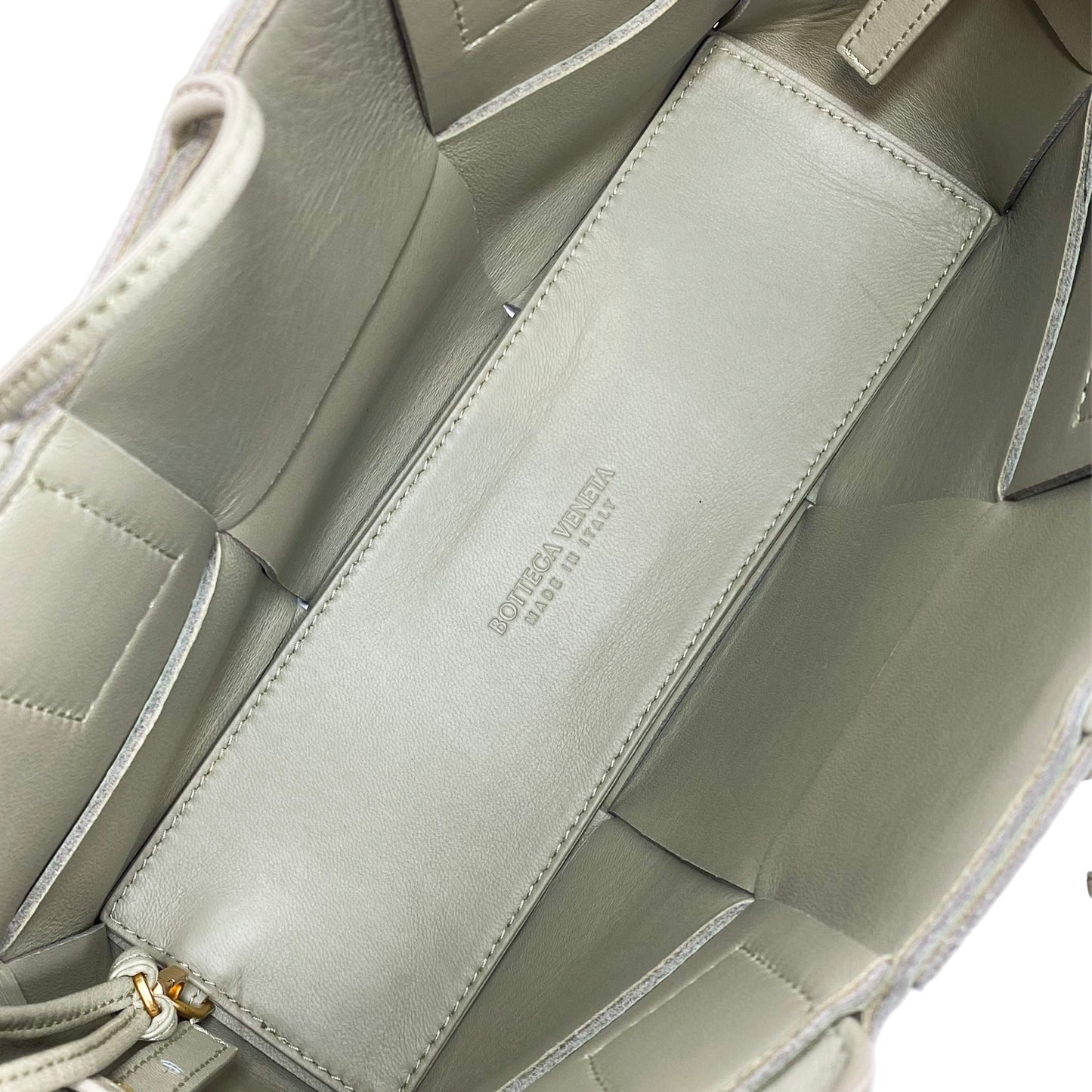 Bottega Veneta Travertine Mini Arco Tote Bag