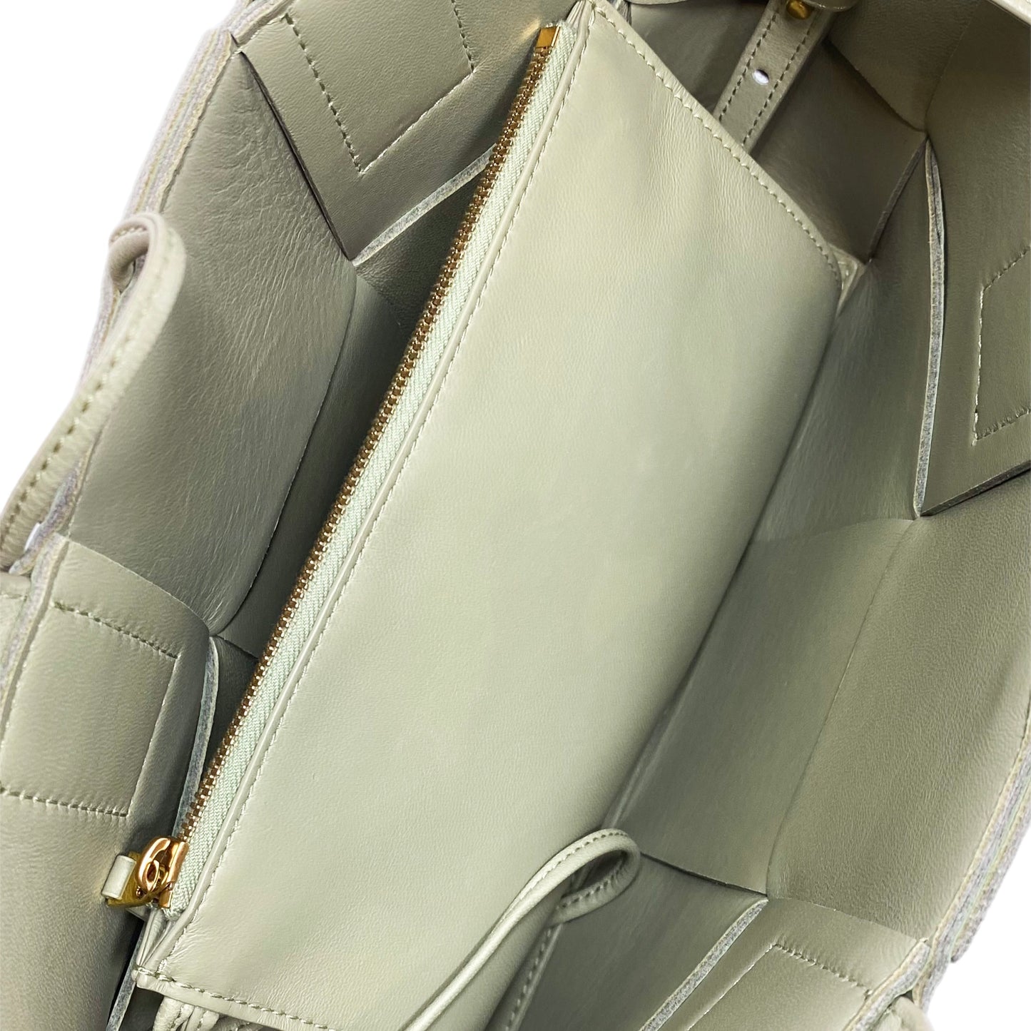 Bottega Veneta Travertine Mini Arco Tote Bag