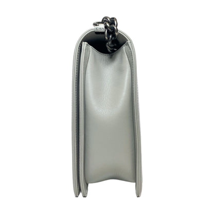 Chanel Gray Beige Ombre Large Boy Flap Bag