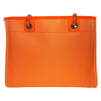 Chanel Neon Orange Medium Deauville