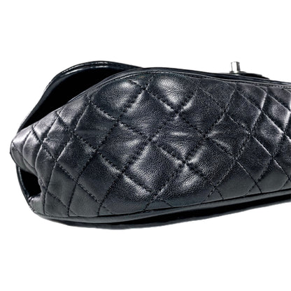 Chanel Black Patent Lambskin Medium Twist Flap Bag