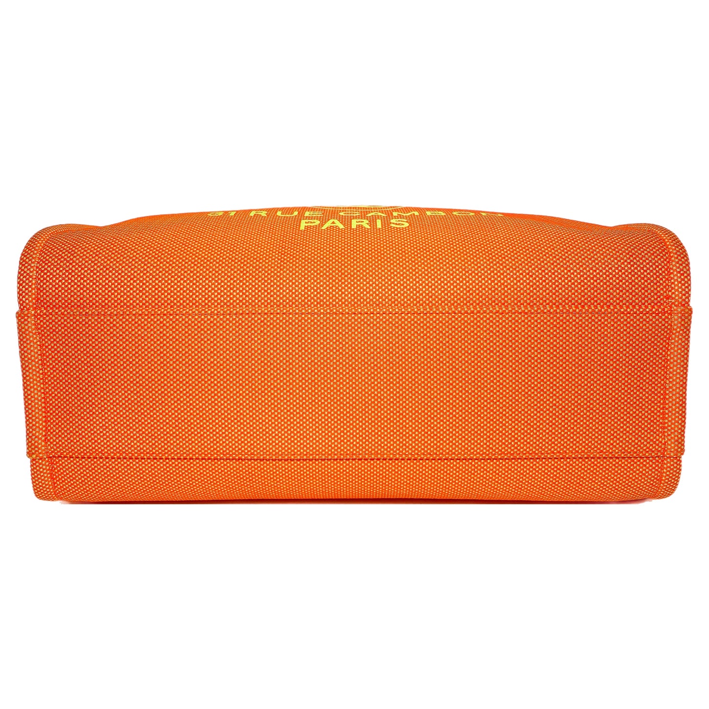 Chanel Neon Orange Medium Deauville