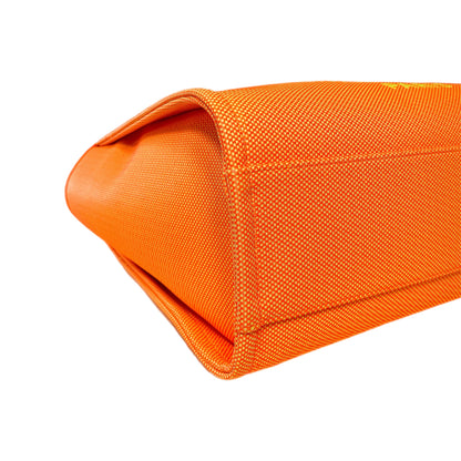 Chanel Neon Orange Medium Deauville