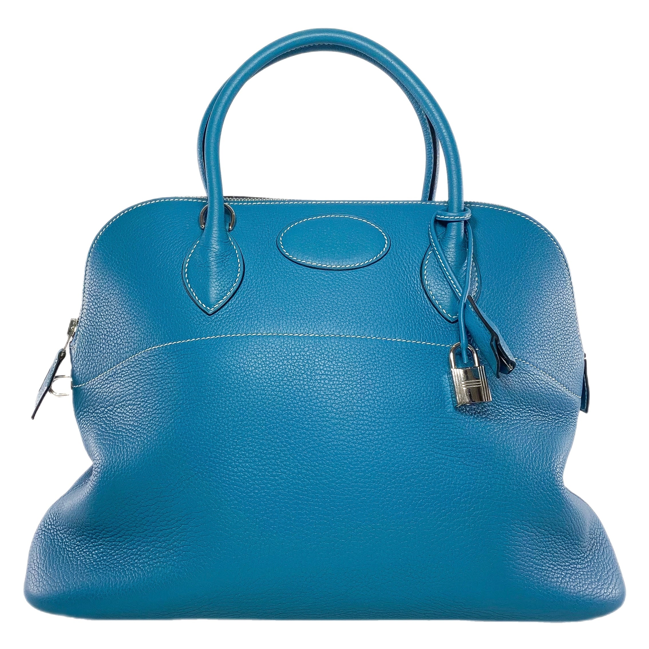 Hermes Bolide 35 Blue Jean