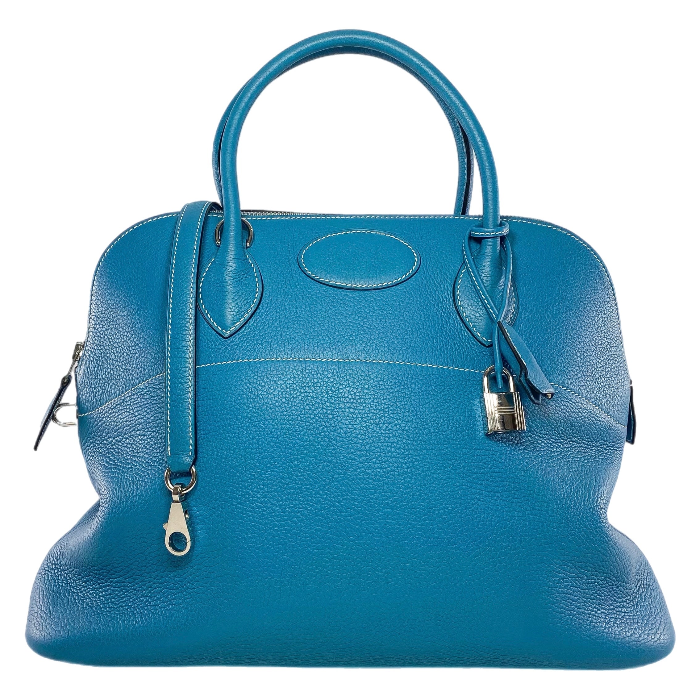 Hermes Bolide 35 Blue Jean