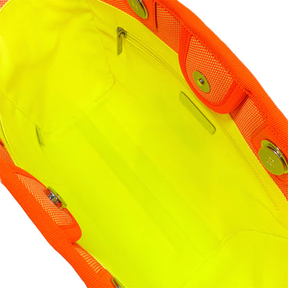 Chanel Neon Orange Medium Deauville