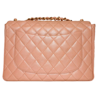 Chanel Pink Vintage Jumbo Flap Bag