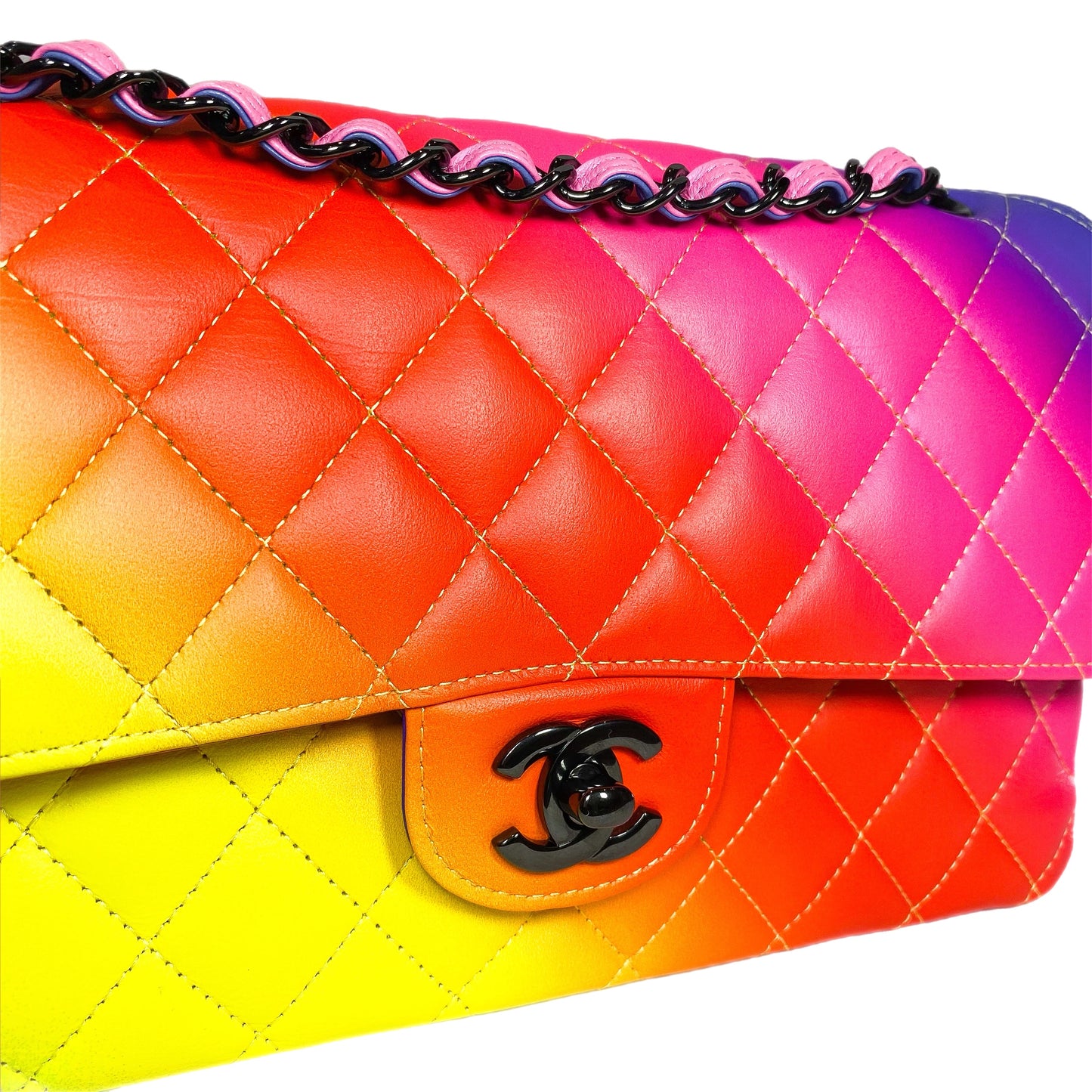 Chanel Rainbow Medium Double Flap Bag