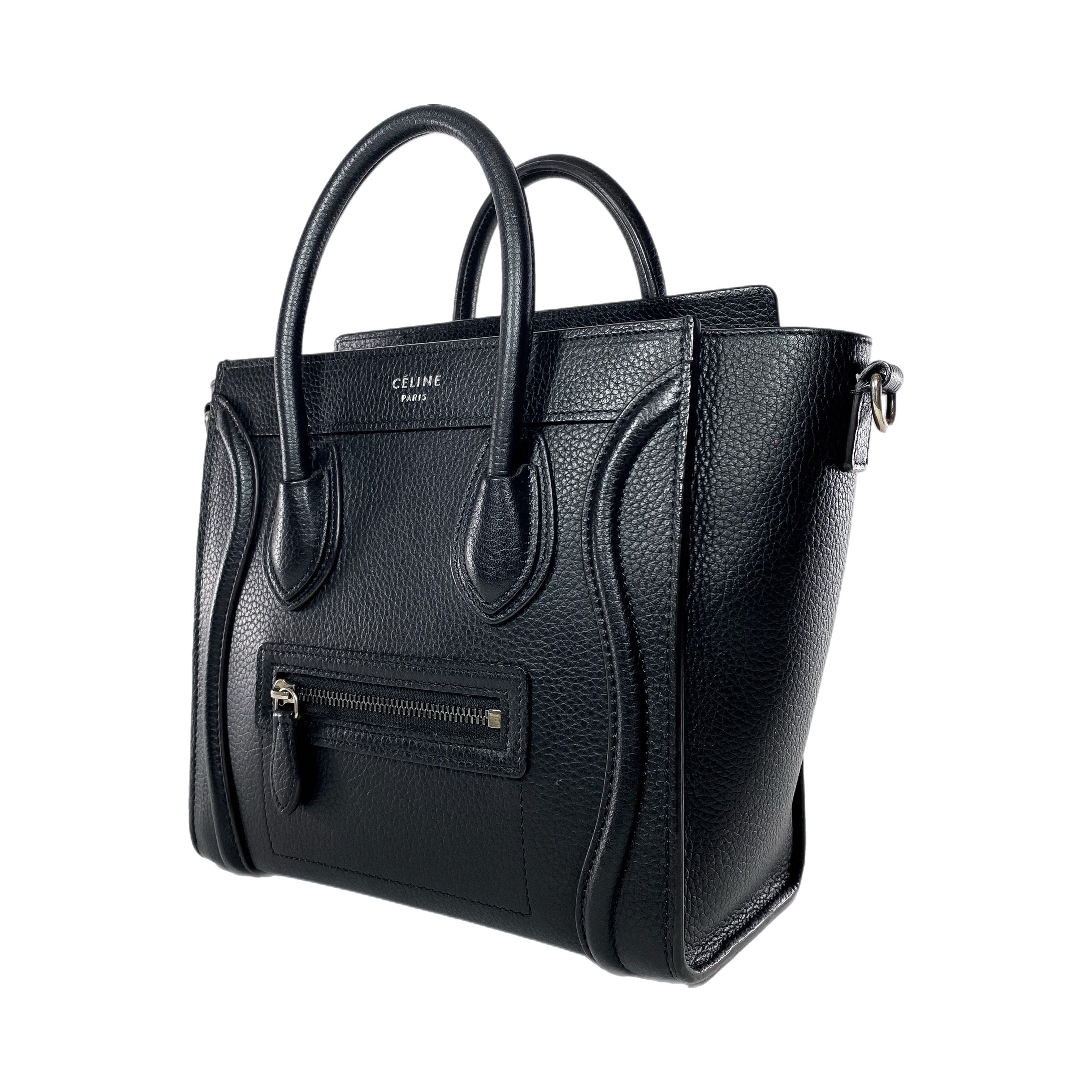 Celine Black Nano Luggage Bag