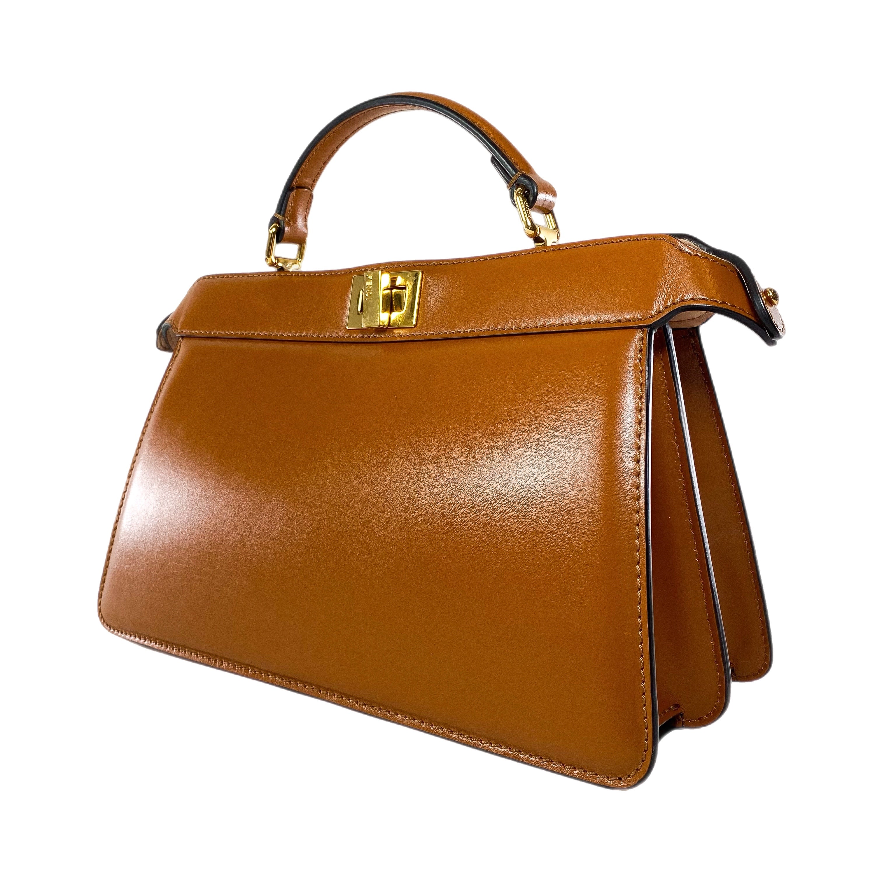 Fendi Camel East West Peekaboo