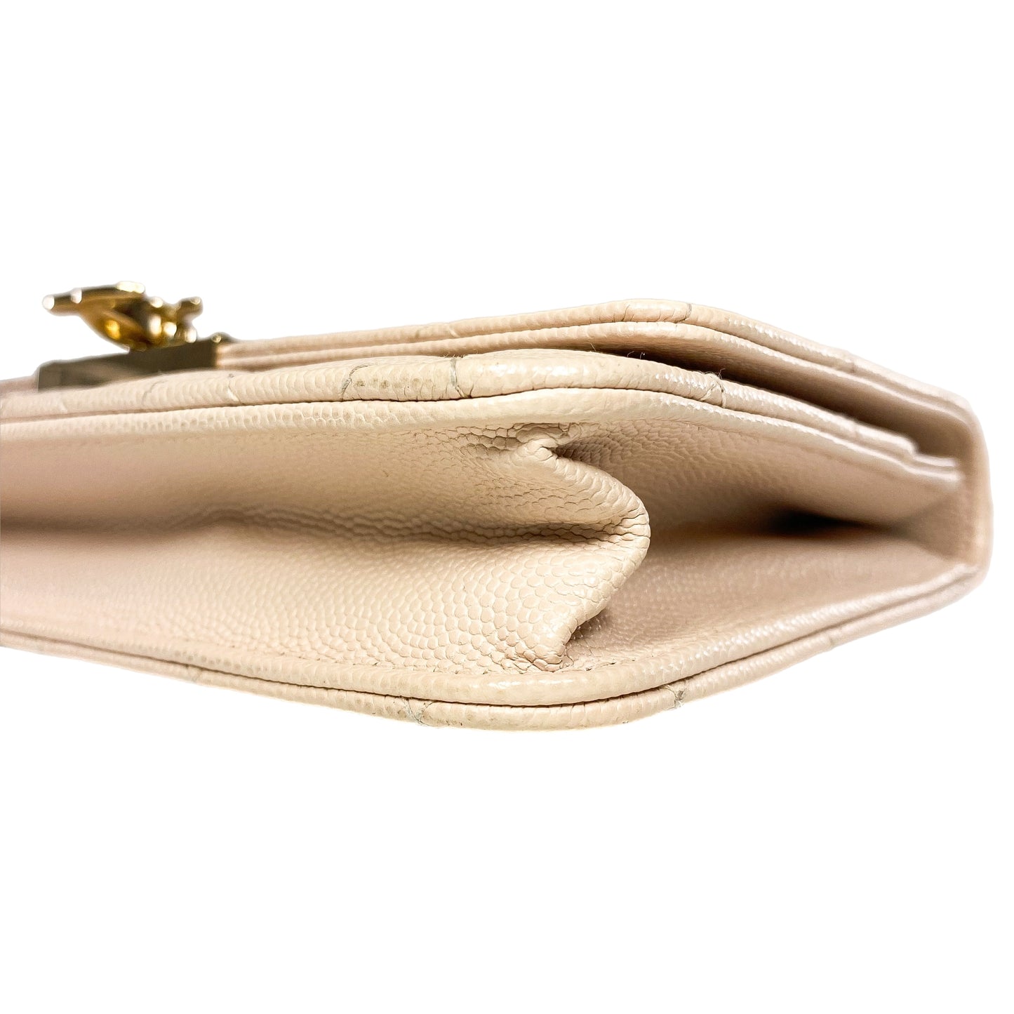 Chanel Beige Caviar Golden Class Wallet on Chain