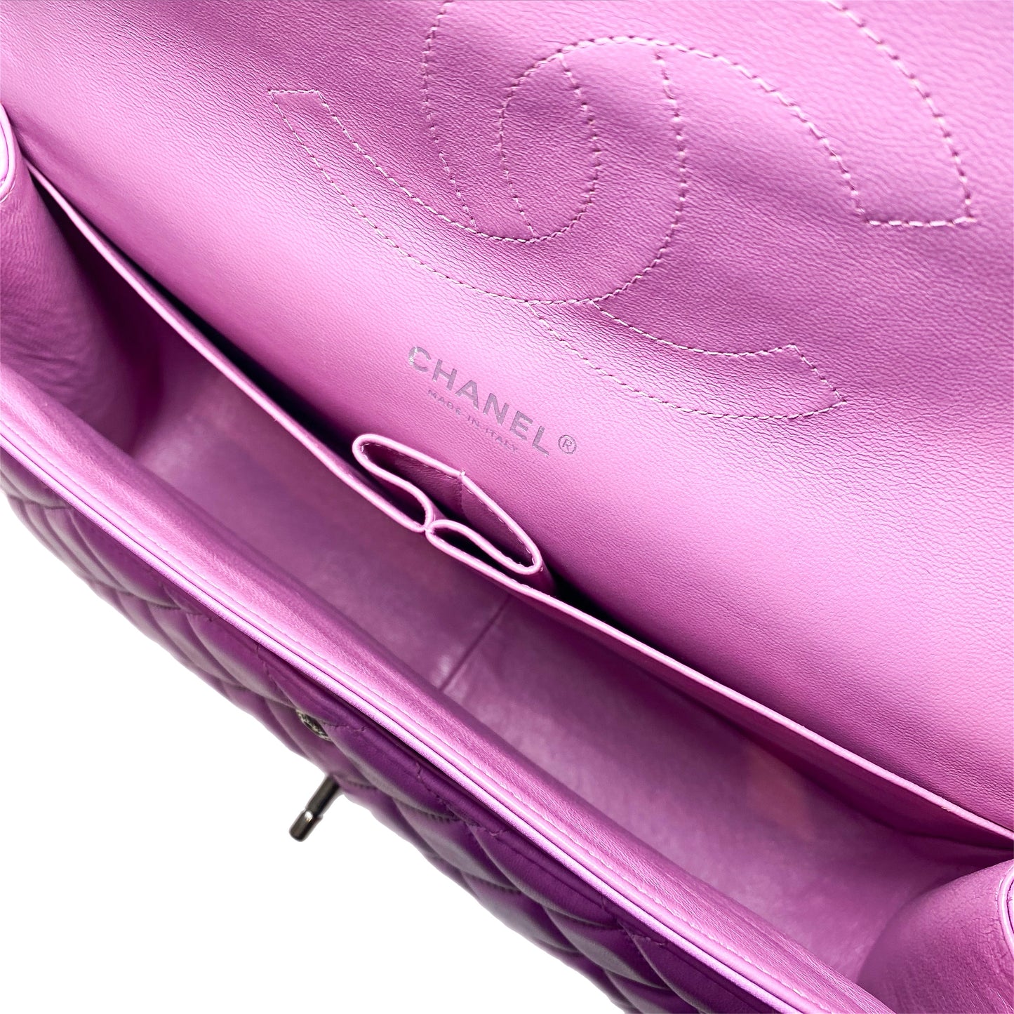 Chanel Lilac Jumbo Double Flap Bag