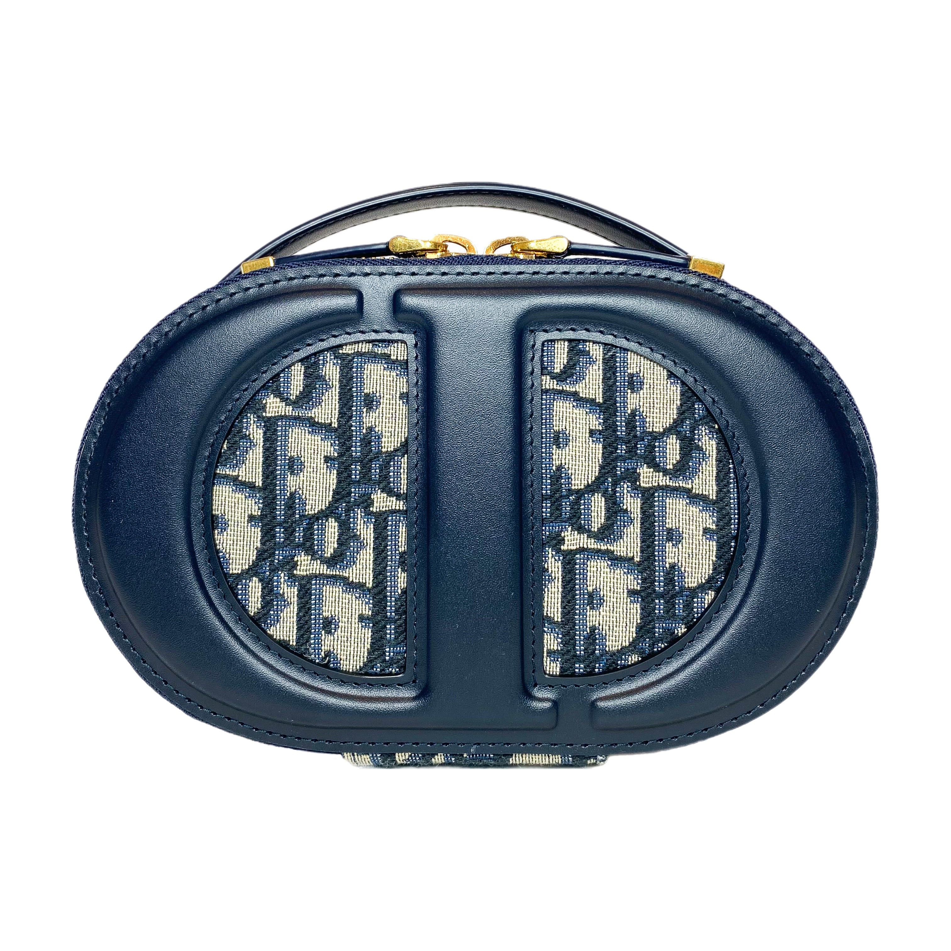 Dior Navy CD Signature Oval Camera Bag | Consign of the Times ™
